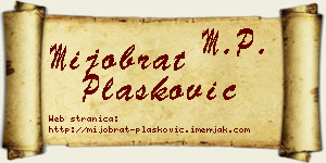 Mijobrat Plasković vizit kartica
